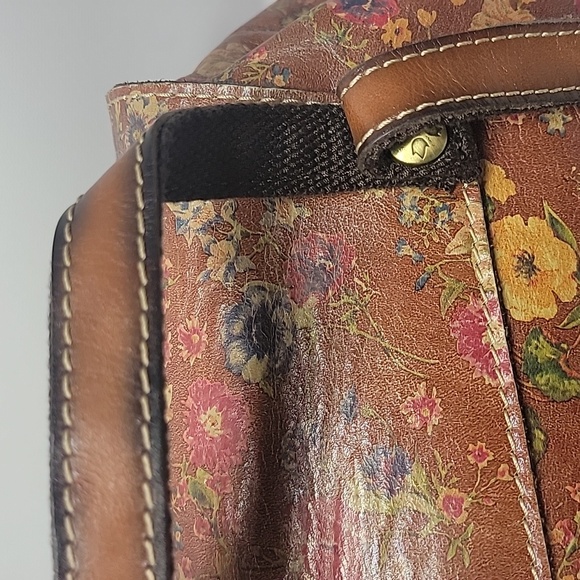 Patricia Nash Leather Floral BackPack/Handbag/Satchel - Picture 6 of 12
